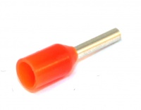 Insulated Bootlace Ferrule 6mm Pin Length 0.5mm Orange