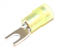 Cembre Insulated Fork Terminal 4-6mm 12-10 Awg Yellow