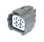 6 Way Sumitomo HW Series Connector Grey Female
