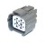 6 Way Sumitomo HW Series Connector Grey Female