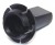 2 Way Bulb Holder Hsg Black