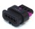 TE Connectivity 4 Way MCON 1.2 Female Hsg Black 1.2mm