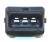 TE Connectivity 3 Way Timer Male Black 2.8mm
