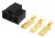 3 Way H4 HID Headlight Connector Male Black inc Terminals