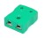 Mini K Type Female Thermocouple Socket Green