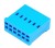 12 Way TE Connectivity AMPMODU HE13/14 Female Blue