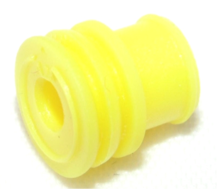 Wire Seal, TE Connectivity AMP Timer, Yellow, 3.4-3.7mm Insulation