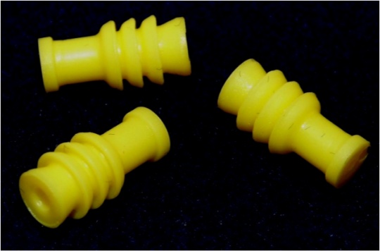 Wire Seal, Tyco, MQS, Yellow, 24-22awg
