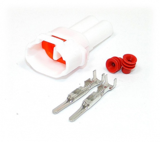 2 Way Yazaki YL Series Connector Kit Male, inc. terminals and seals