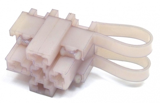 5 Way TE Connectivity Relay Base White - automotiveconnectors.com