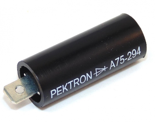 PEKTRON Diode 1 Amp Black M&F 6.3mm