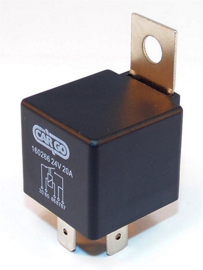 Bosch Mini Relay SPST 24V 20A (with bracket) - automotiveconnectors.com