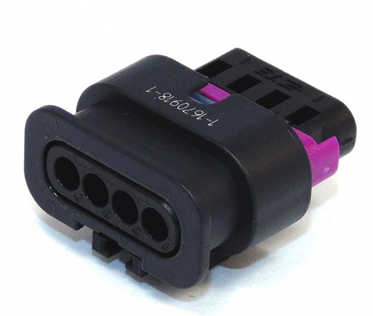 TE Connectivity 4 Way MCON 1.2 Female Hsg Black 1.2mm ...