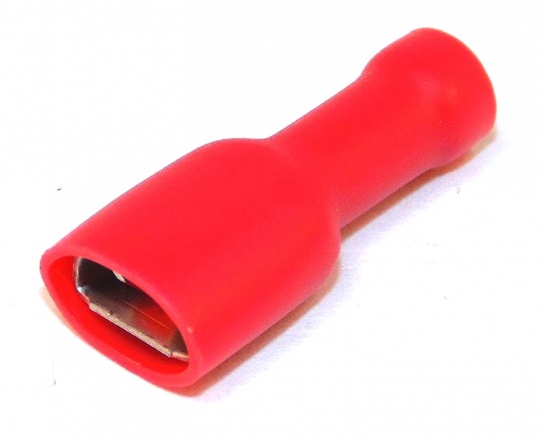 Kompress Insulated Female Terminal 6.3mm 0.25-1.5m² Red