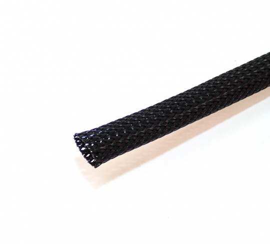 Multicomp Pro Expandable Braided Sleeving 8-12mm Black per metre