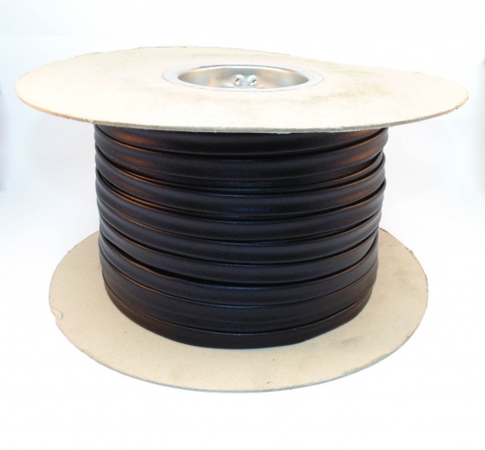 6mm Vidaflex 942 Glass Fiber Sleeving Black 100m Reel