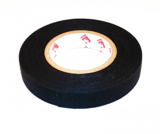 Scapa Flame Retardant Cloth Tape Black 12mm x 12.5m