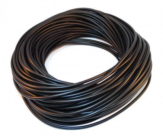 3mm Black PVC Sleeving 40m Coil