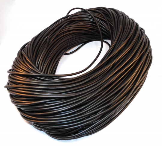 3mm Black PVC Sleeving 100m Coil