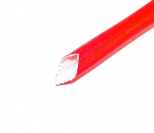 7mm Glass Fiber Sleeving Red Per Meter