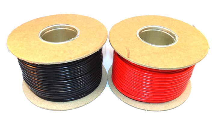 Bowers 30m Twin Core Cable – 2x 2.0mm², Black/Red, 25A, Thin Wall, UK Made