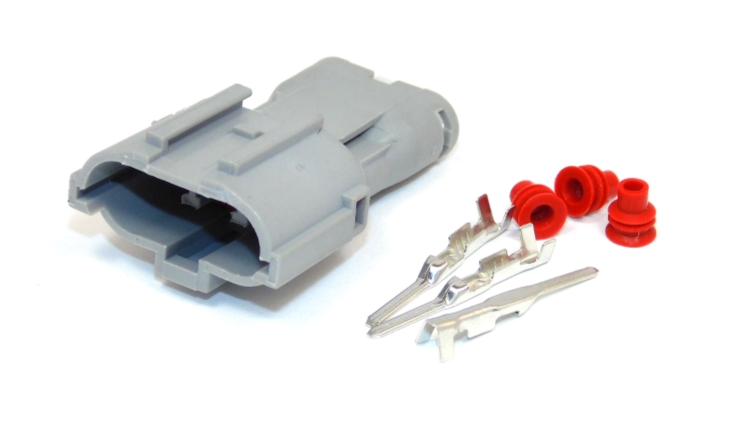 3 Way Yazaki Sealed Connector Kit Male, inc. terminals and seals