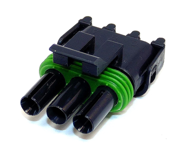 3 Way Delphi Weather-Pack Connector Female Black