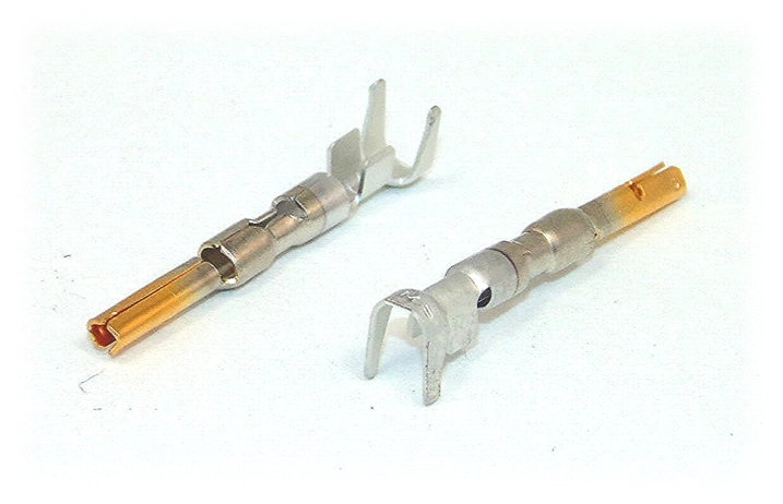 TE Mini-Universal MATE-N-LOK II Crimp Contact, Female, 0.3-0.9mm², 18-22AWG