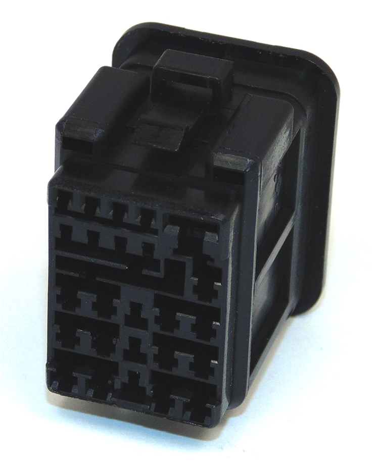 25 Way Sumitomo 11x(040)+13x(090)+(1x187) Hybrid sealed connector Fem Black