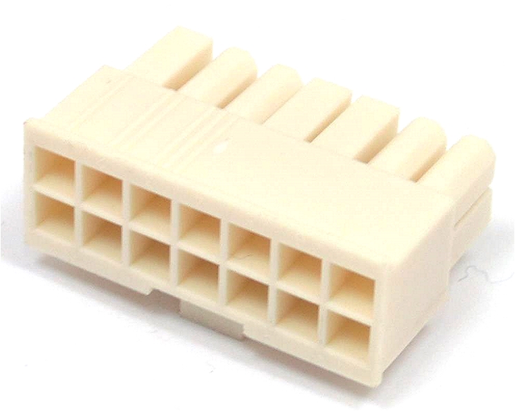 14 Way Molex Mini-fit Jr. 5557 Series Female White ...