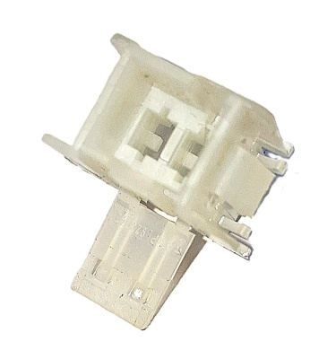 2 Way TE AMP Fastin/Faston Hsg Panel Mount Male - automotiveconnectors.com