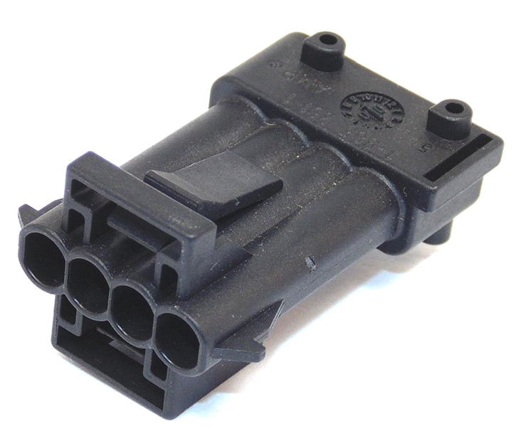 4 Way TE Connectivity Timer 2.8mm(110) Male Black ...