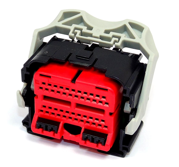 50 Way TE Get .64 Connector System Female Black/Red Key A