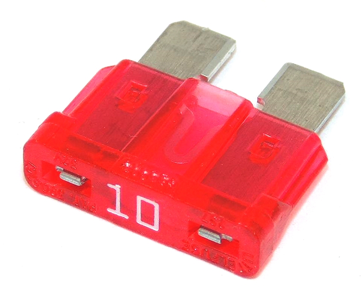 01129-210-10AFusible - 10A - Rot - Lg 19mm