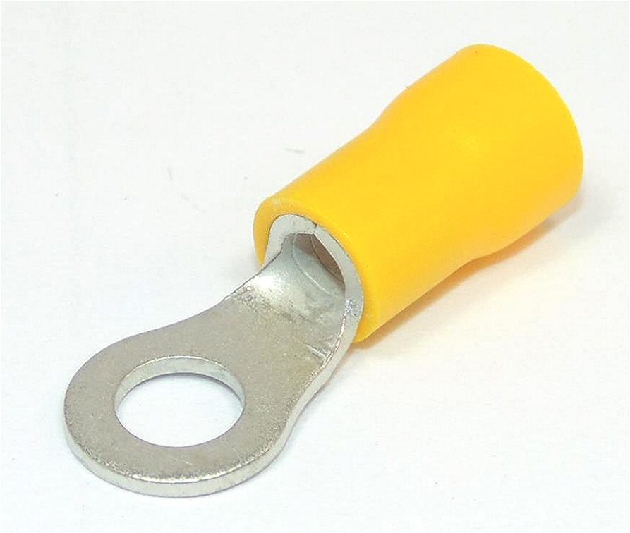 Yellow Insulated Ring Terminal M5 3.0-6.0mm²