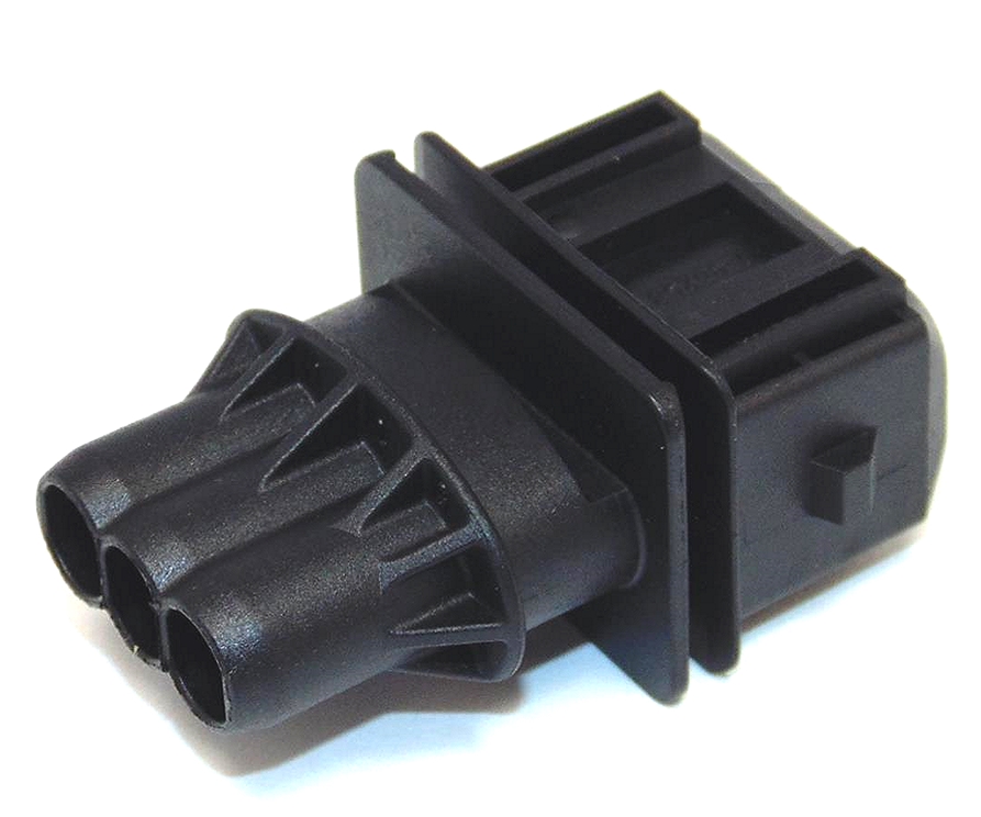 TE Connectivity 3 Way Timer Male Black 2.8mm - automotiveconnectors.com