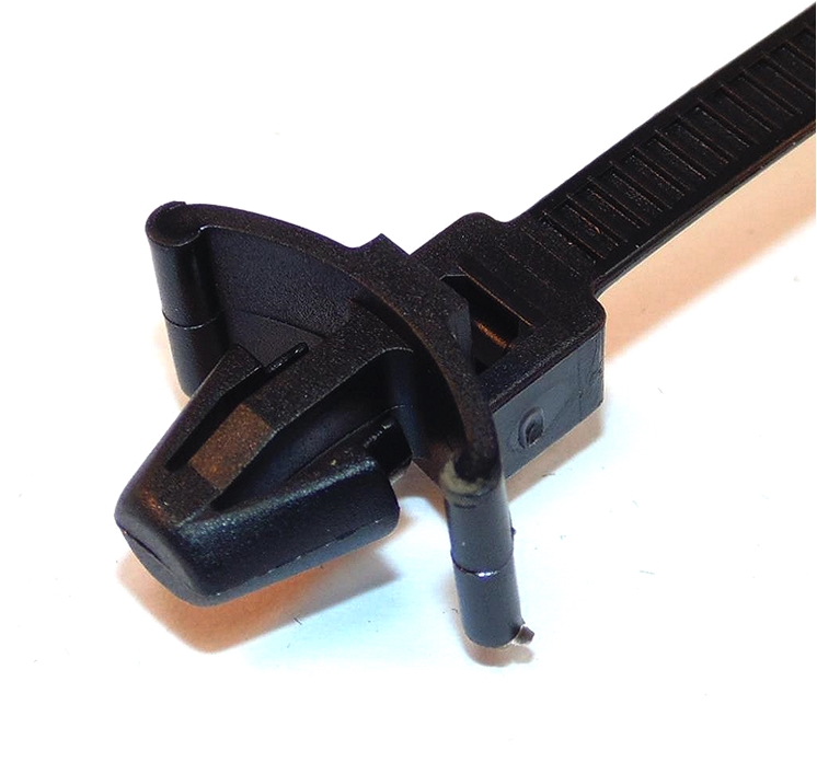 HellermannTyton Black Arrowhead Cable Tie 165mm 4.6mm