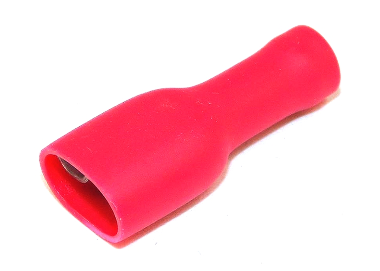 JST Insulated Female Terminal 6.35mm 0.25-1.5m² Red