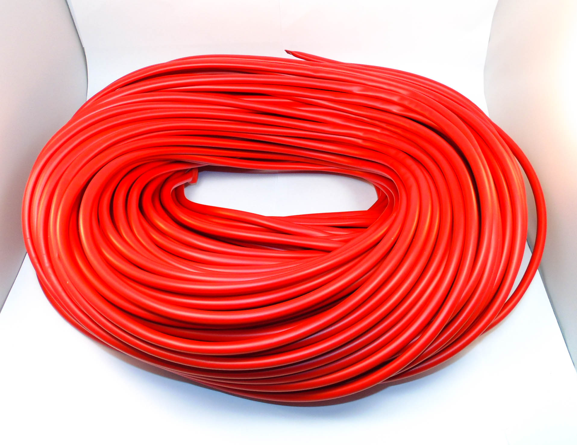 6mm PVC Sleeving Red 100m Coil