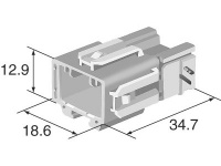 Sumitomo HE Series 0.64mm(025) unsealed male 12 way housing