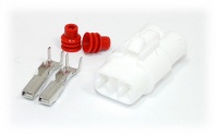 2 Way Yazaki YL Series Connector Kit Female, inc. terminals and seals