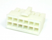 12 Way Molex Mini-fit Jr 5557 Housing White Female
