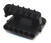 6 Way Delphi Weather-Pack Connector Male Black