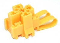 5 Way TE Connectivity Relay Base Yellow