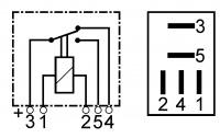 Bosch Micro Changeover Relay SPDT 12V 20A (without bracket)