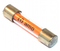 Glass Cartridge Fuse 10A Orange