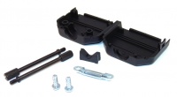 MH Connectors 15 Way D-Sub Connector Backshell Black