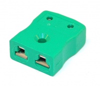 Mini K Type Female Thermocouple Socket Green