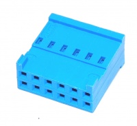 12 Way TE Connectivity AMPMODU HE13/14 Female Blue