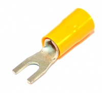 Cembre Insulated Fork Terminal  M4 4-6mm Yellow